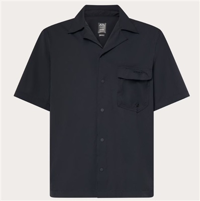Oakley Cuban Collar SS Shirt FOA406864, чёрная 02E