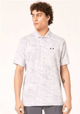 Oakley Duality Jacquard FOA405491 Polo Shirt Beyaz BD2