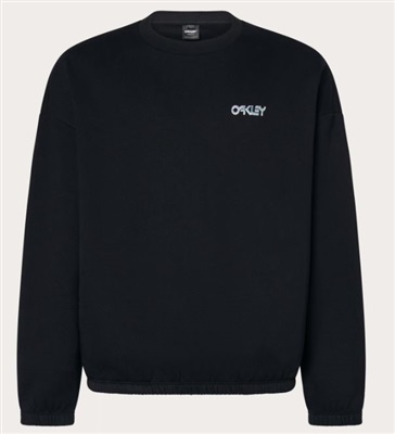 Oakley Mtl Ringed B1B Crew Sweatshirt FOA406177 Black 02E