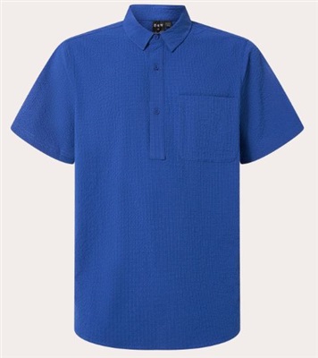 Oakley Deco Palms RC SS Button Down FOA404293 рубашка синяя 671