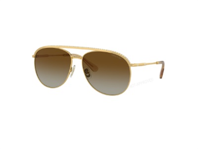 Солнцезащитные очки Swarovski SW5679666 SK7005EL, коричневые, пилот