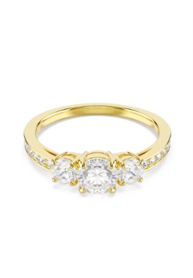 Swarovski Stilla Attract Gold-Tone Ring SW5723292 5723293