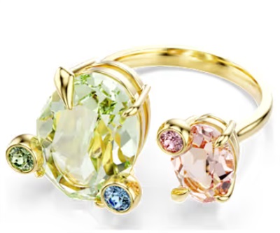 Swarovski Gema Ring Set (3), SW5705812 5705814, Gold