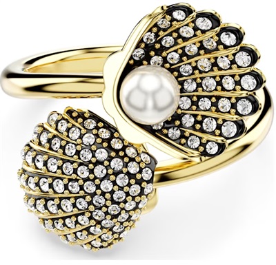 Swarovski Idyllia open ring, Crystal pearl, Shell SW5683952 Yüzük Altın 5683952