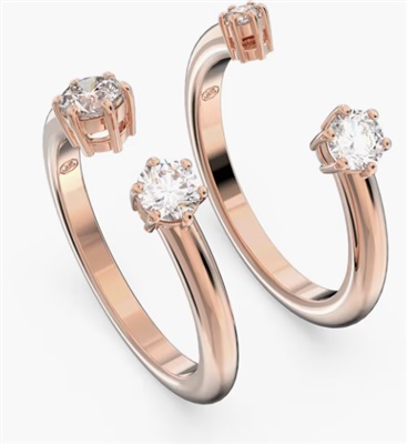Swarovski Constella SW5640970 5640972 Rose Gold Ring Set (2)