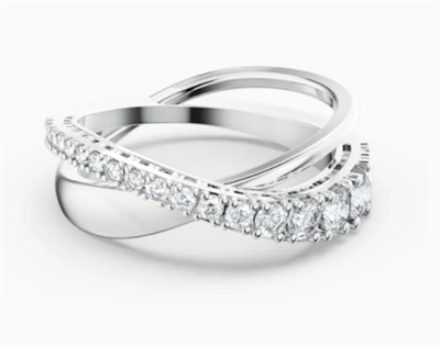 Swarovski Twist Ring Rows SW5572716 кольцо, серебристое 5572710
