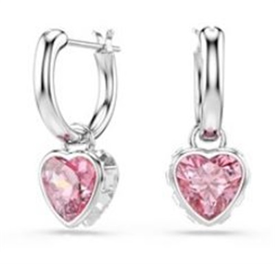 Swarovski MP Chroma:pe MN Hoop Drop Hrt 5757814 Küpe Pembe