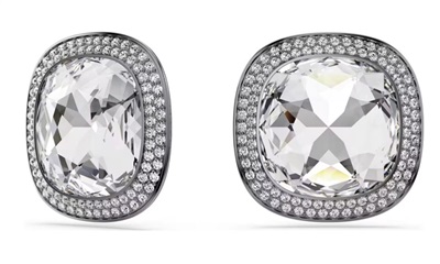 Swarovski 5751325 — белые серьги-клипсы