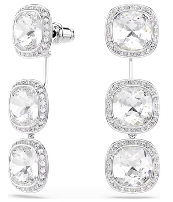 Swarovski Una:pe Ver Cushion 5754342 Silver Earrings