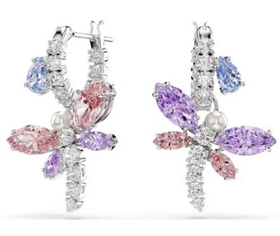 Swarovski 2026 Capsule:pe Mini Hoop Mul Earrings 5749185, Multicolour