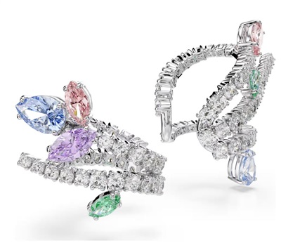 Серьги Swarovski 2026 Capsule:ec Mul/rhs 5749184, серебристые