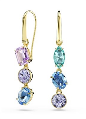 Swarovski Gema SW5747917 Gold-Tone Drop Earrings
