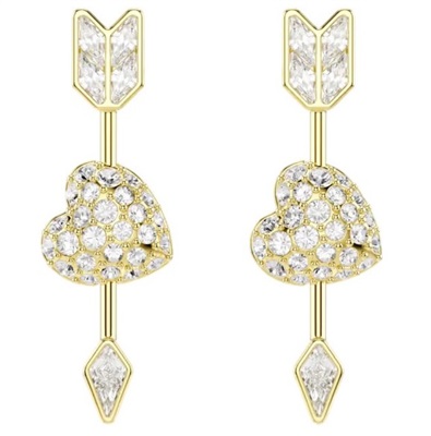Swarovski Idyllia SW5737295 золотистые серьги-подвески