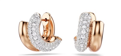 Swarovski Dextera SW5738198 Rose Gold Hoop Earrings