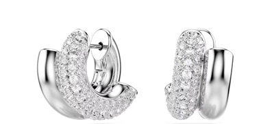 Swarovski Dextera hoop earrings SW5738197 Küpe Beyaz
