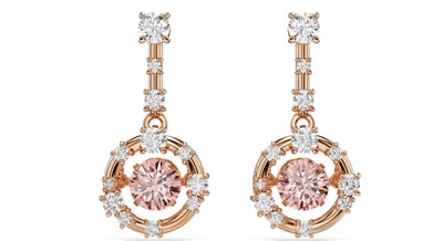 Swarovski Constella drop earrings SW5744239 Küpe Pembe