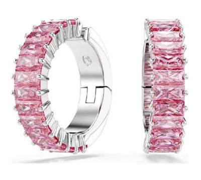 Swarovski Matrix SW5719140, розовые серьги-кольца