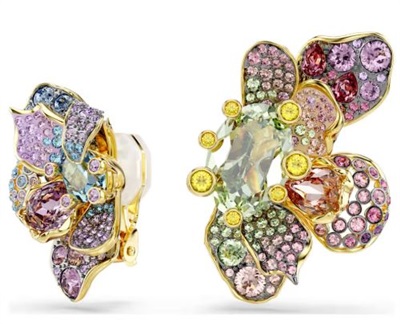Swarovski Idyllia Klipsli Küpeler SW5709957 Renkli