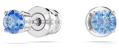 Swarovski Stilla Attract düğme Küpeler SW5734250 Mavi