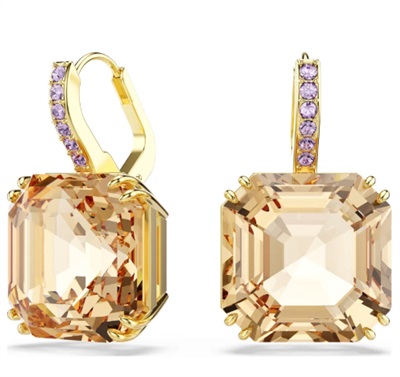 Swarovski Millenia SW5725744 Brown Yellow Drop Earrings