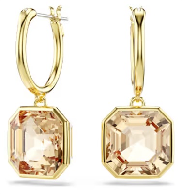Swarovski Millenia SW5731148 Brown Yellow Drop Earrings