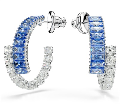 Swarovski Matrix halka küpeler SW5722459 Mavi