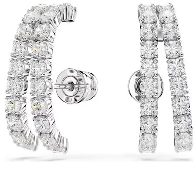 Swarovski Matrix SW5705835 серебристые серьги-каффы