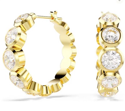 Swarovski Imber серьги-кольца SW5711483 золотистые