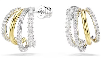 Swarovski Hyperbola Hoop Earrings SW5689718 Silver/Gold