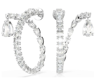 Swarovski Matrix Hoop Earrings SW5692524 Silver