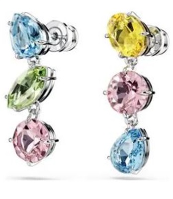 Swarovski Gema SW5692406, разноцветные серьги-подвески