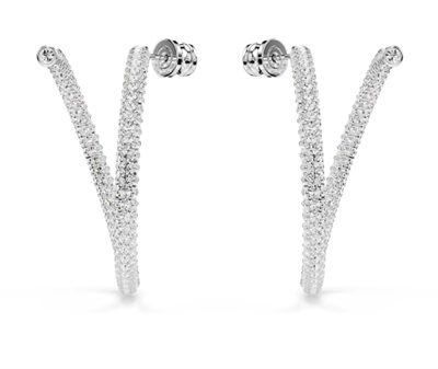 Swarovski Dextera hoop earrings SW5695939 Küpe Gümüş