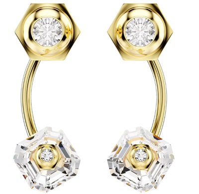 Swarovski Numina SW5677980 золотистые серьги-джекеты