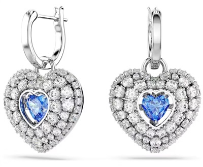 Swarovski Hyperbola Heart SW5680392 Silver Drop Earrings