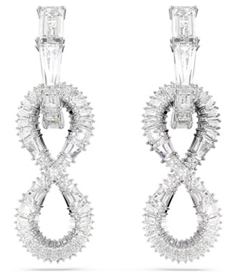 Swarovski Hyperbola drop earrings, Infinity SW5679793 Küpe Gümüş