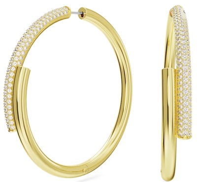 Swarovski Dextera SW5671808 Золотистые серьги-кольца