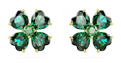 Swarovski Idyllia Clover SW5666236 Green Stud Earrings