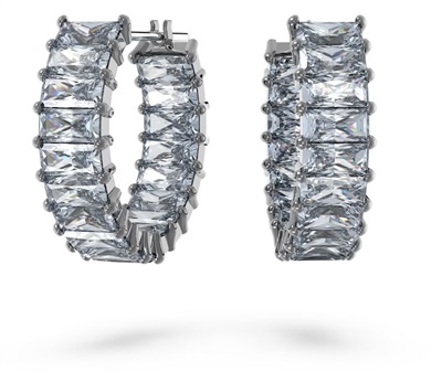 Swarovski Matrix SW5658650 Grey Hoop Earrings