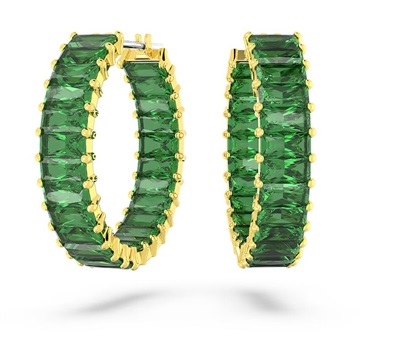 Swarovski Matrix Hoop Earrings SW5658651 Green