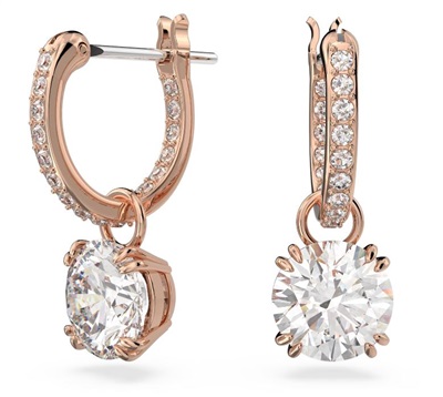 Swarovski Constella SW5639975, серьги-подвески Rose Gold