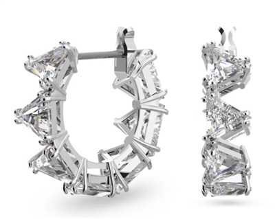 Swarovski Millenia Triangle SW5632467 Silver Hoop Earrings
