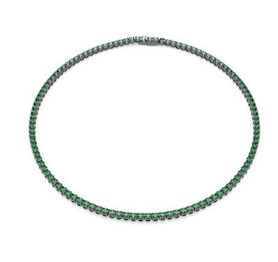 Swarovski Matrix Tennis SW5743472, зелёное колье