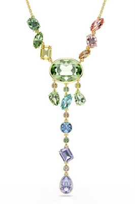 Swarovski Gema Y necklace SW5737451 Kolye Altın