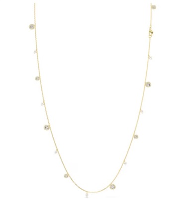 Swarovski Una Angelic SW5742380, золотистое колье