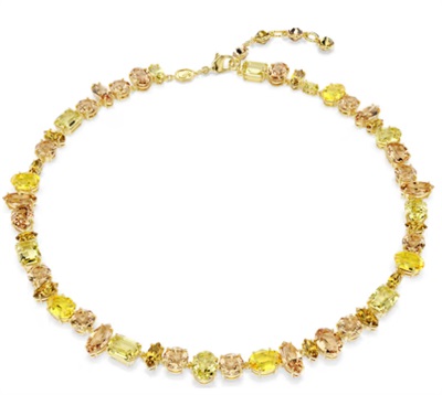 Swarovski Gema Tennis Necklace SW5718071 Brown Yellow