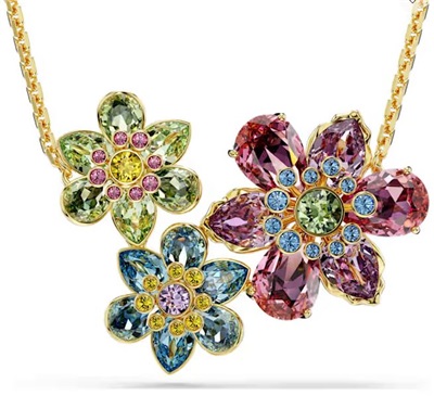 Swarovski Idyllia SW5721668 золотистое колье
