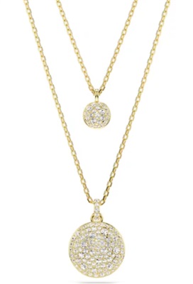 Swarovski Meteora layered pendant SW5683442 Kolye Altın