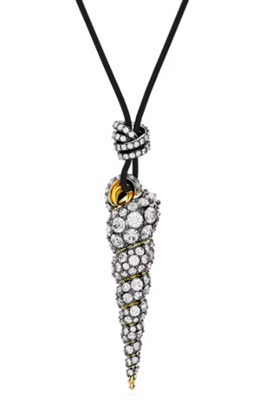 Swarovski Idyllia Round Cut Shell SW5684083, золотистое колье