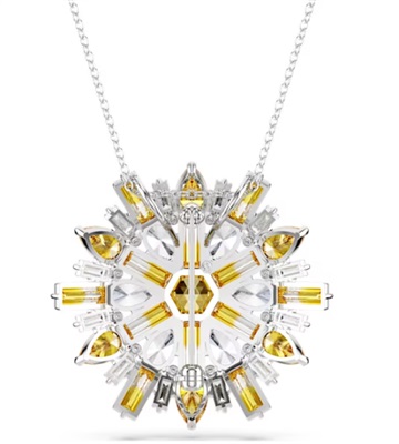 Swarovski Idyllia SW5679947: кулон-брошь «Цветок», серебристый
