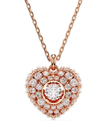 Колье Swarovski Hyperbola Heart SW5680402, Rose Gold